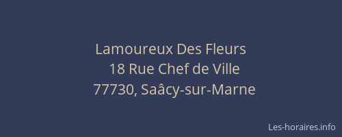 Lamoureux Des Fleurs