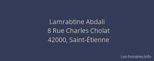 Lamrabtine Abdali