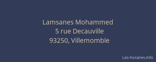 Lamsanes Mohammed