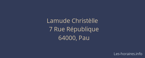 Lamude Christèlle