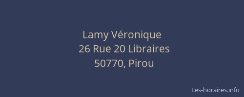 Lamy V&eacute;ronique