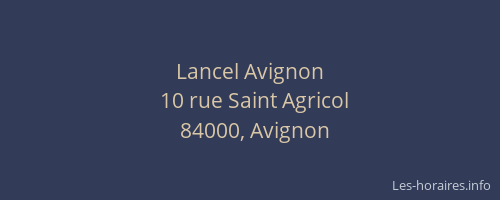 Lancel Avignon