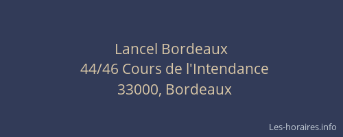 Lancel Bordeaux