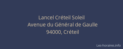 Lancel Créteil Soleil