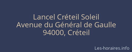 Lancel Créteil Soleil