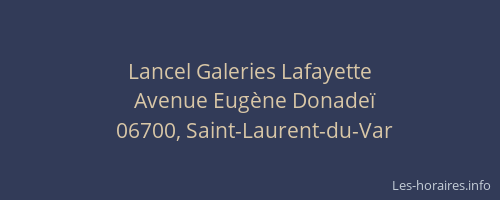 Lancel Galeries Lafayette