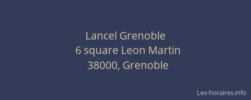 Lancel Grenoble