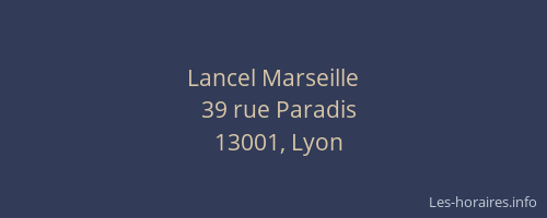 Lancel Marseille
