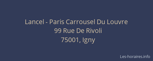 Lancel - Paris Carrousel Du Louvre