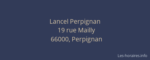 Lancel Perpignan