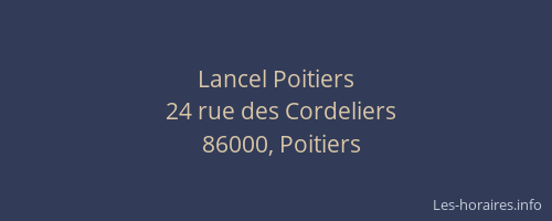 Lancel Poitiers