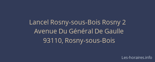Lancel Rosny-sous-Bois Rosny 2