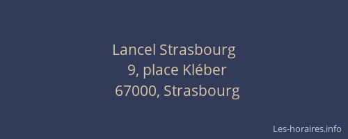Lancel Strasbourg