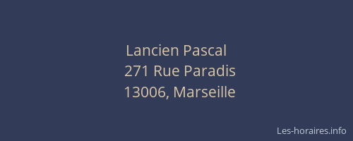 Lancien Pascal