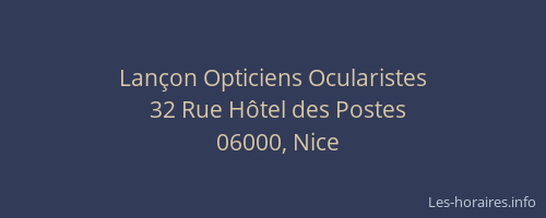 Lançon Opticiens Ocularistes