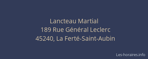 Lancteau Martial