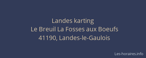 Landes karting