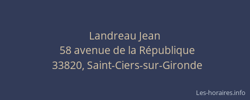 Landreau Jean
