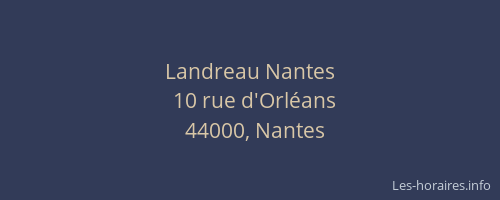 Landreau Nantes