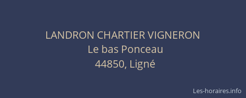 LANDRON CHARTIER VIGNERON