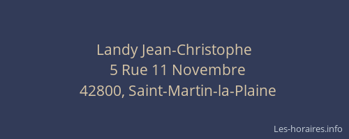 Landy Jean-Christophe