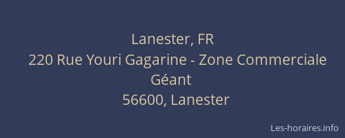Lanester, FR