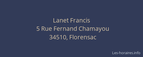 Lanet Francis