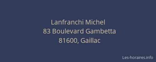 Lanfranchi Michel