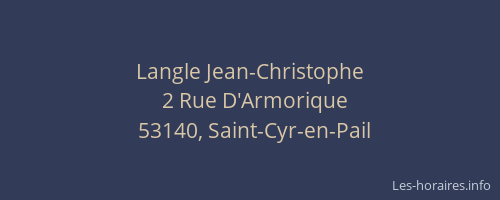 Langle Jean-Christophe