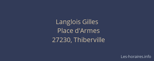 Langlois Gilles