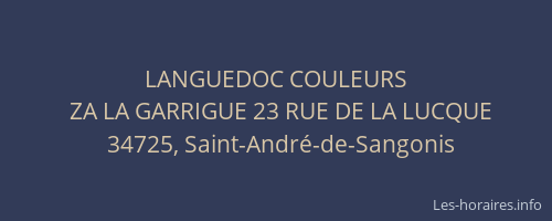 LANGUEDOC COULEURS