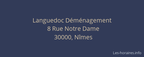 Languedoc Déménagement