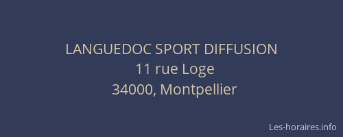 LANGUEDOC SPORT DIFFUSION