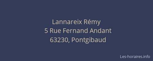 Lannareix R&eacute;my