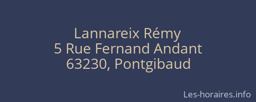 Lannareix Rémy