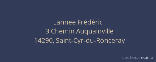 Lannee Frédéric