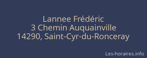 Lannee Frédéric