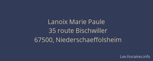 Lanoix Marie Paule