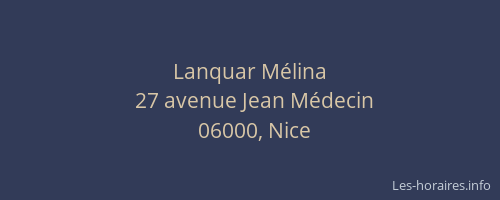 Lanquar Mélina