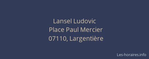 Lansel Ludovic