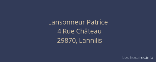 Lansonneur Patrice