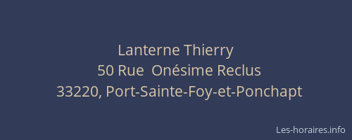 Lanterne Thierry