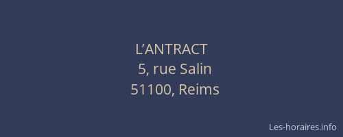 L’ANTRACT