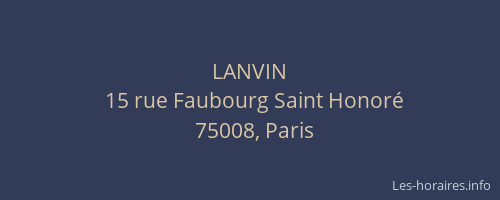 LANVIN