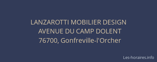 LANZAROTTI MOBILIER DESIGN