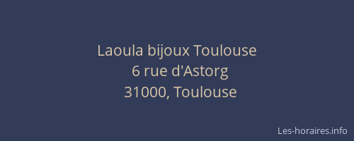 Laoula bijoux Toulouse