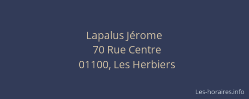 Lapalus Jérome