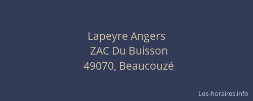 Lapeyre Angers