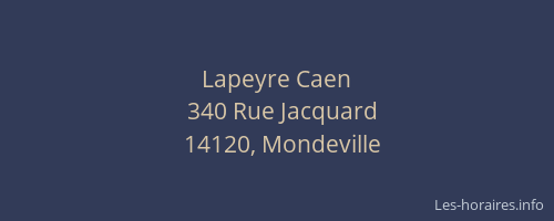 Lapeyre Caen