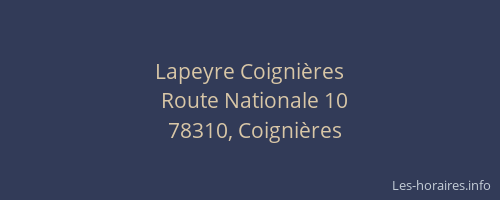 Lapeyre Coignières